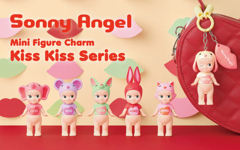 Blind box Sonny Angel mini figure Charm Kiss Kiss Series (1 box) Authentic only full refund if proven fake