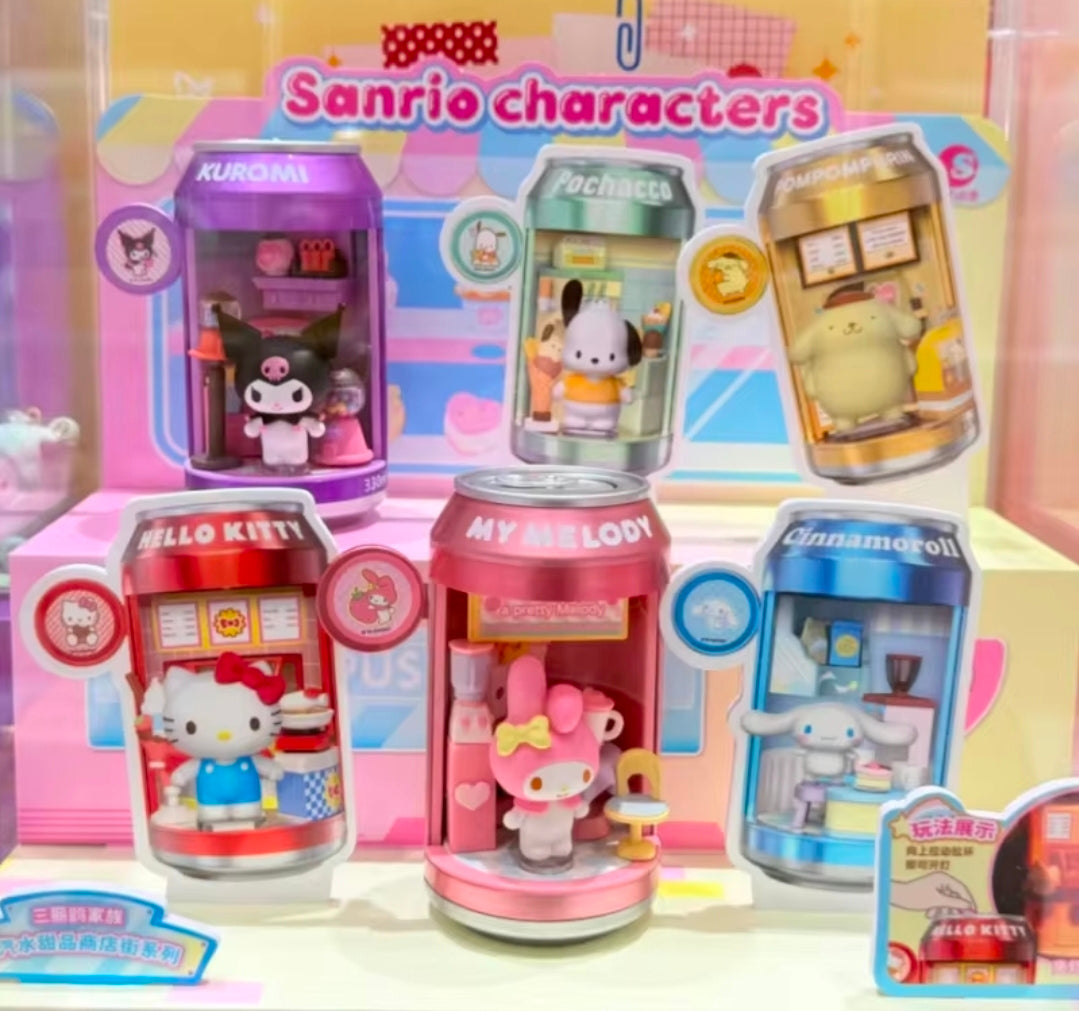 Official Sanrio Soda Can Dessert Shop ( 1 Blind Box)