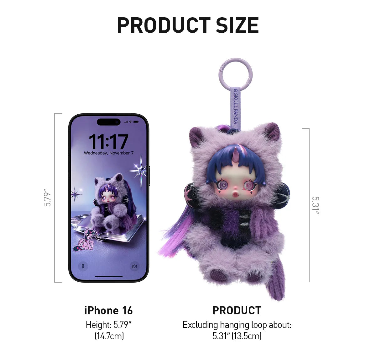 SKULLPANDA × My Little Pony Series Plush Doll Pendant 1 blind box