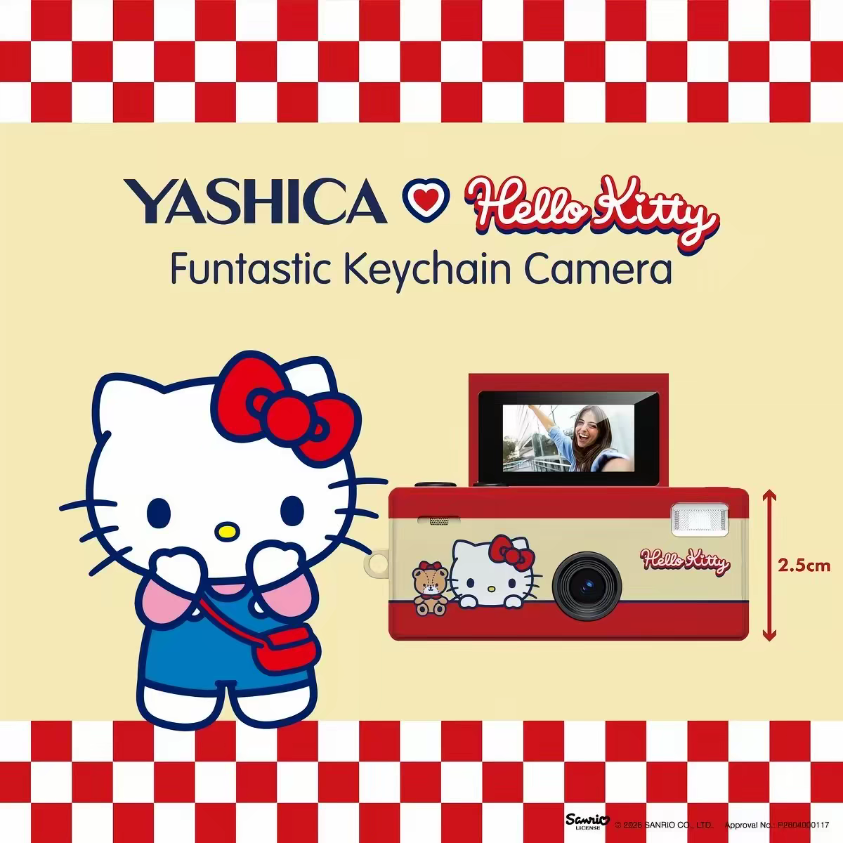 Yashica Funtastic Keychain Collaboration Mini digital Camera + 16 Gb memory + Card reader