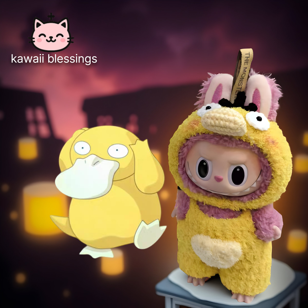 labubu outfits (psyduck) labubu not included