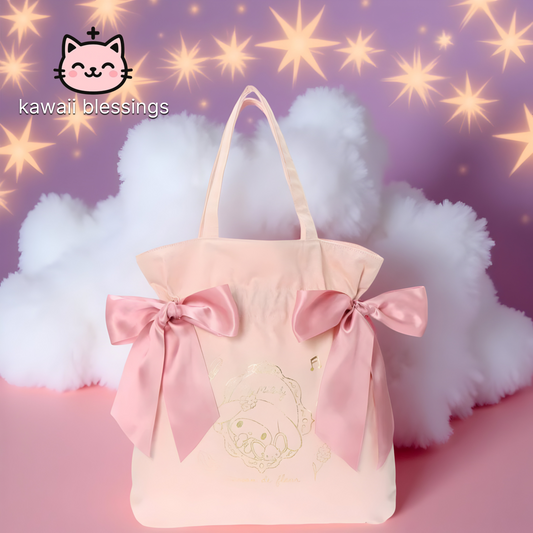 Maison de Fleur Sanrio Bag My Melody Ribbon Tote Bag (charm not included)