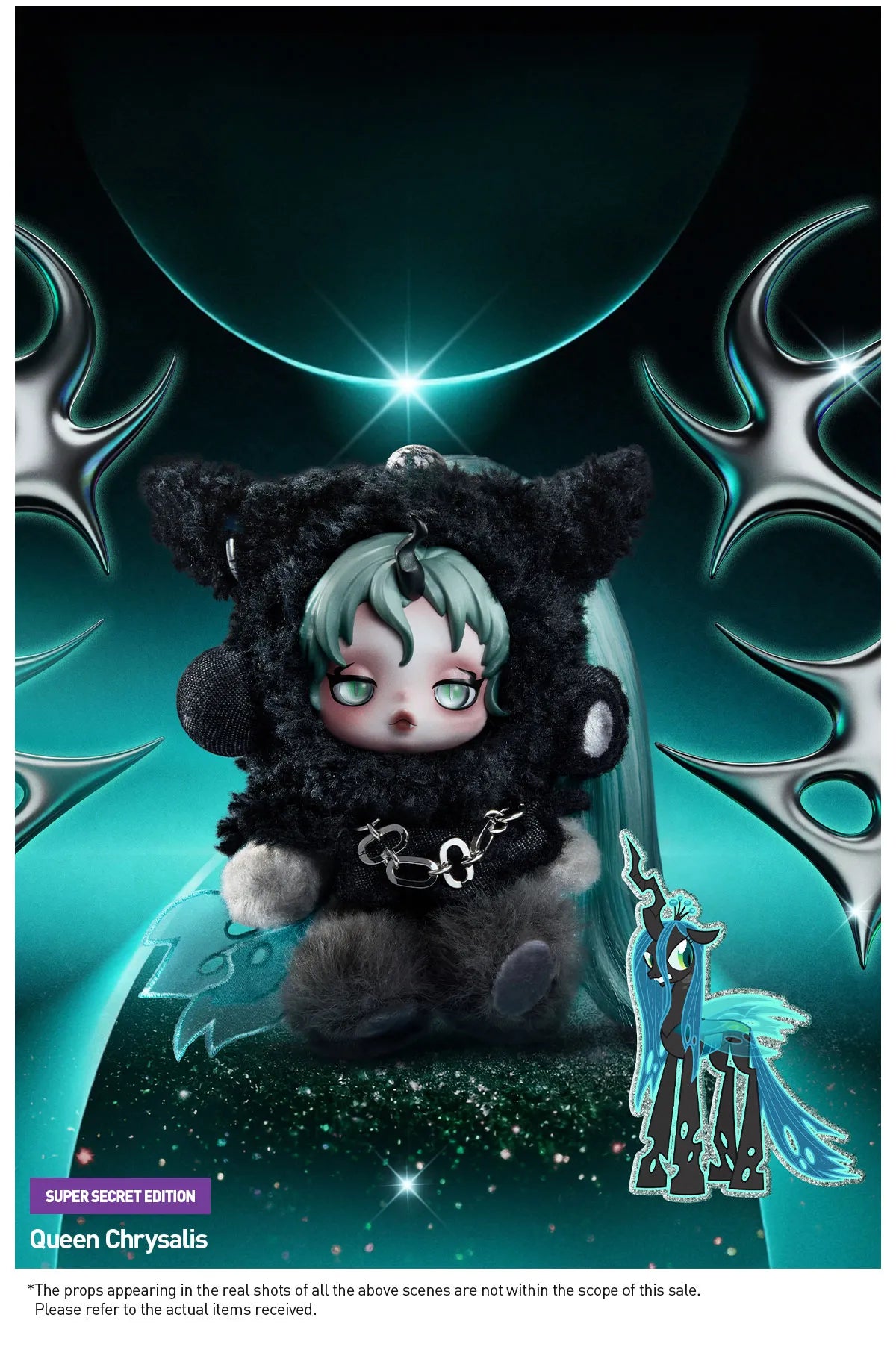 SKULLPANDA × My Little Pony Series Plush Doll Pendant 1 blind box