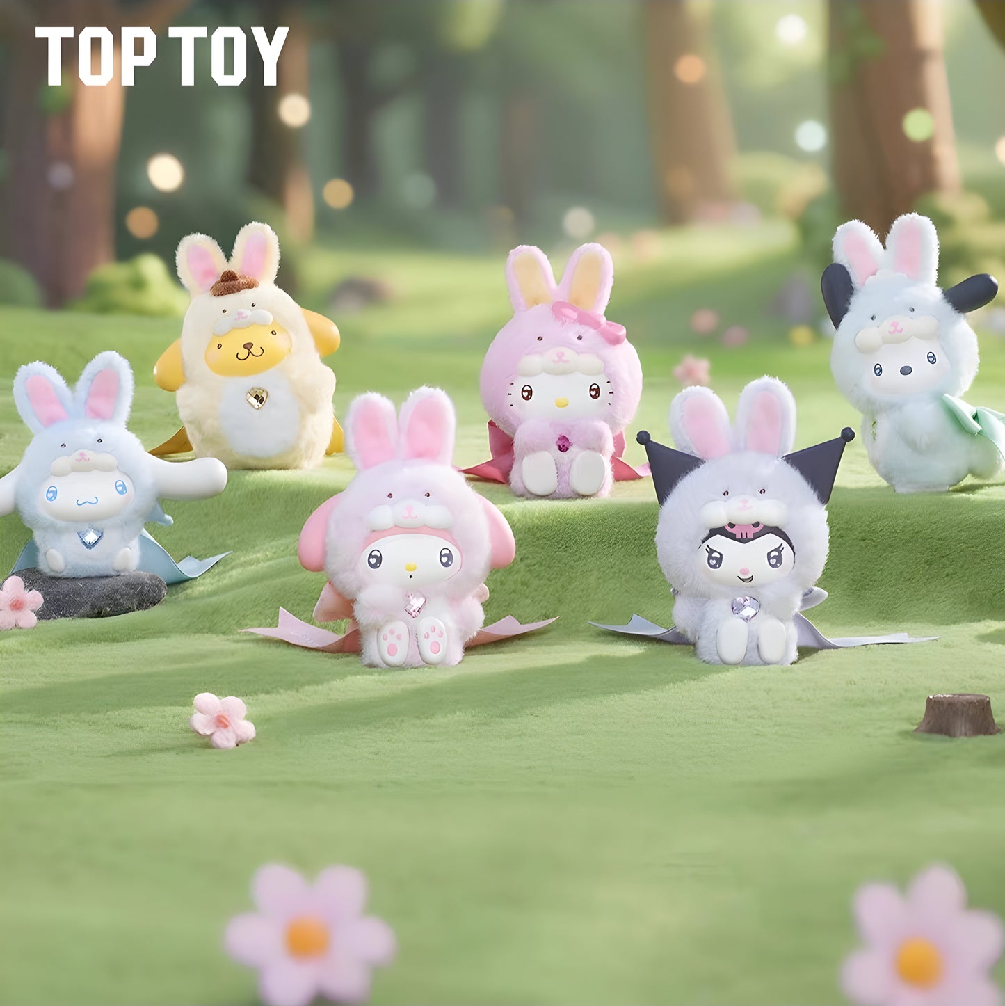 TOP TOY Sanrio Characters Diamond Bunny Baby Series Blind Box(Authentic only full refund if proven fake)