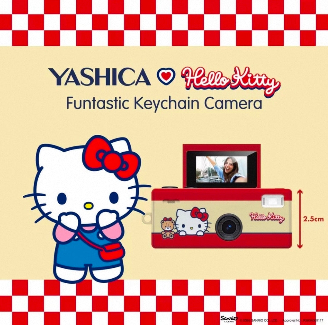 Yashica Funtastic Keychain Collaboration Mini digital Camera + 16 Gb memory + Card reader