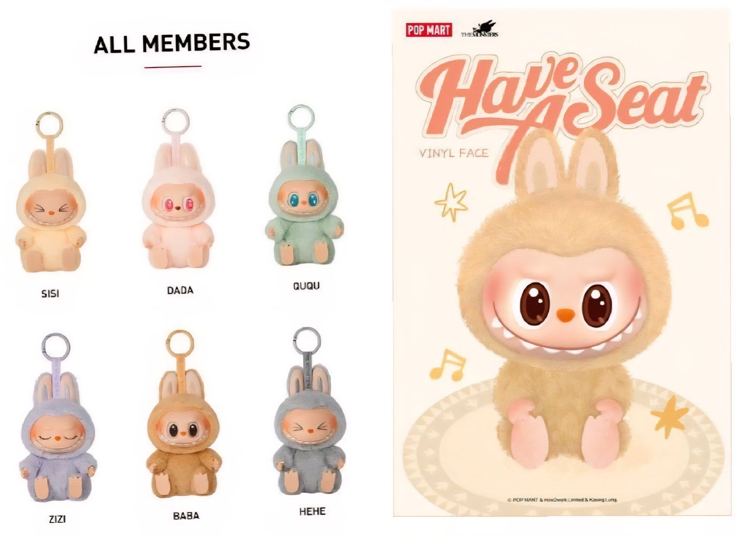 Blind Box POP MART Labubu The Monsters - Have a Seat Vinyl Plush ( 1 box ) Authentic only full refund if proven fake.