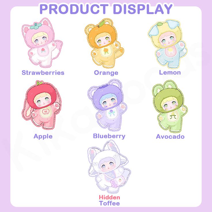 Nommi V2 (Interesting Fruits) Figure One Set (Blind Box) (1 box) Authentic only full refund if proven fake