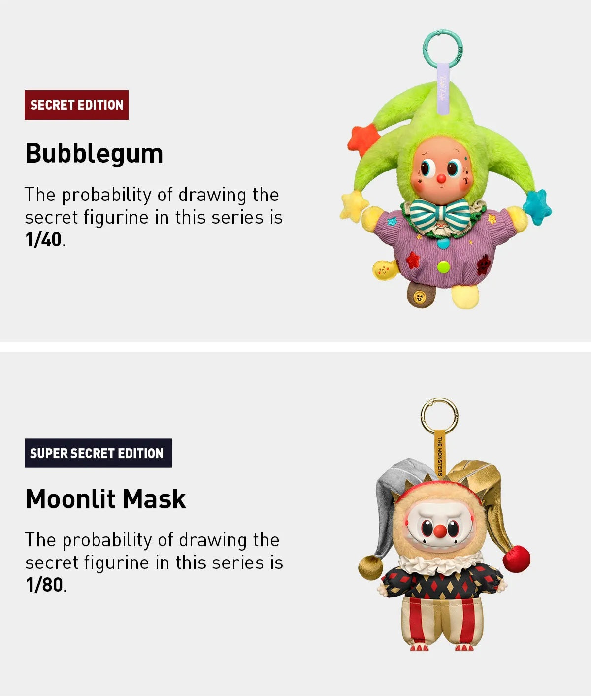 LABUBU (WHY SO SERIOUS) Series-Vinyl Plush Pendant Blind Box(Authentic only full refund if proven fake)