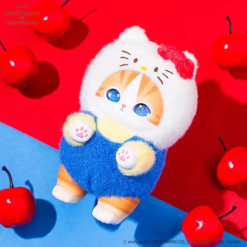 Mofusand X Sanrio Kiramekko Fluffy Kittens Vinyl Keychain ( 1 Blind Box) (PRE-ORDER)
