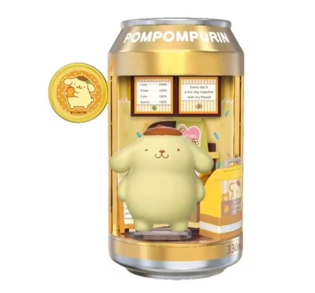 Official Sanrio Soda Can Dessert Shop ( 1 Blind Box)