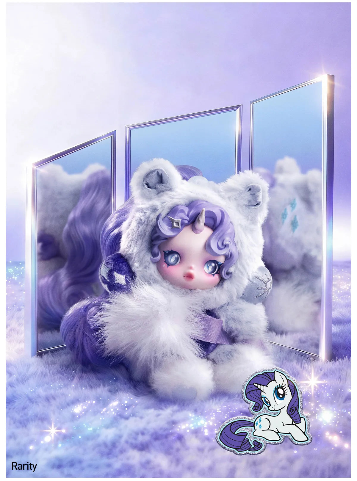SKULLPANDA × My Little Pony Series Plush Doll Pendant 1 blind box