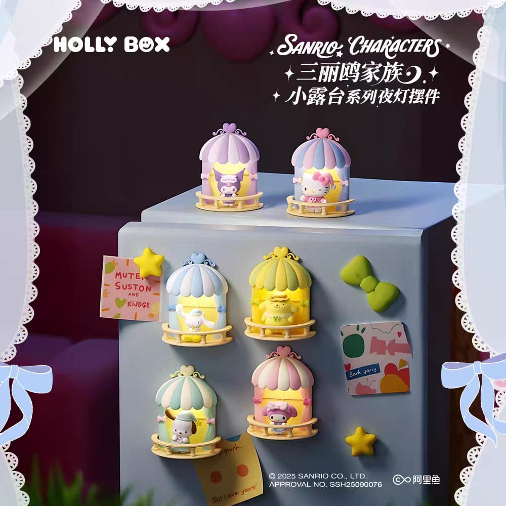 Sanrio Family Small Terrace Series Night Light Magnet Ornament