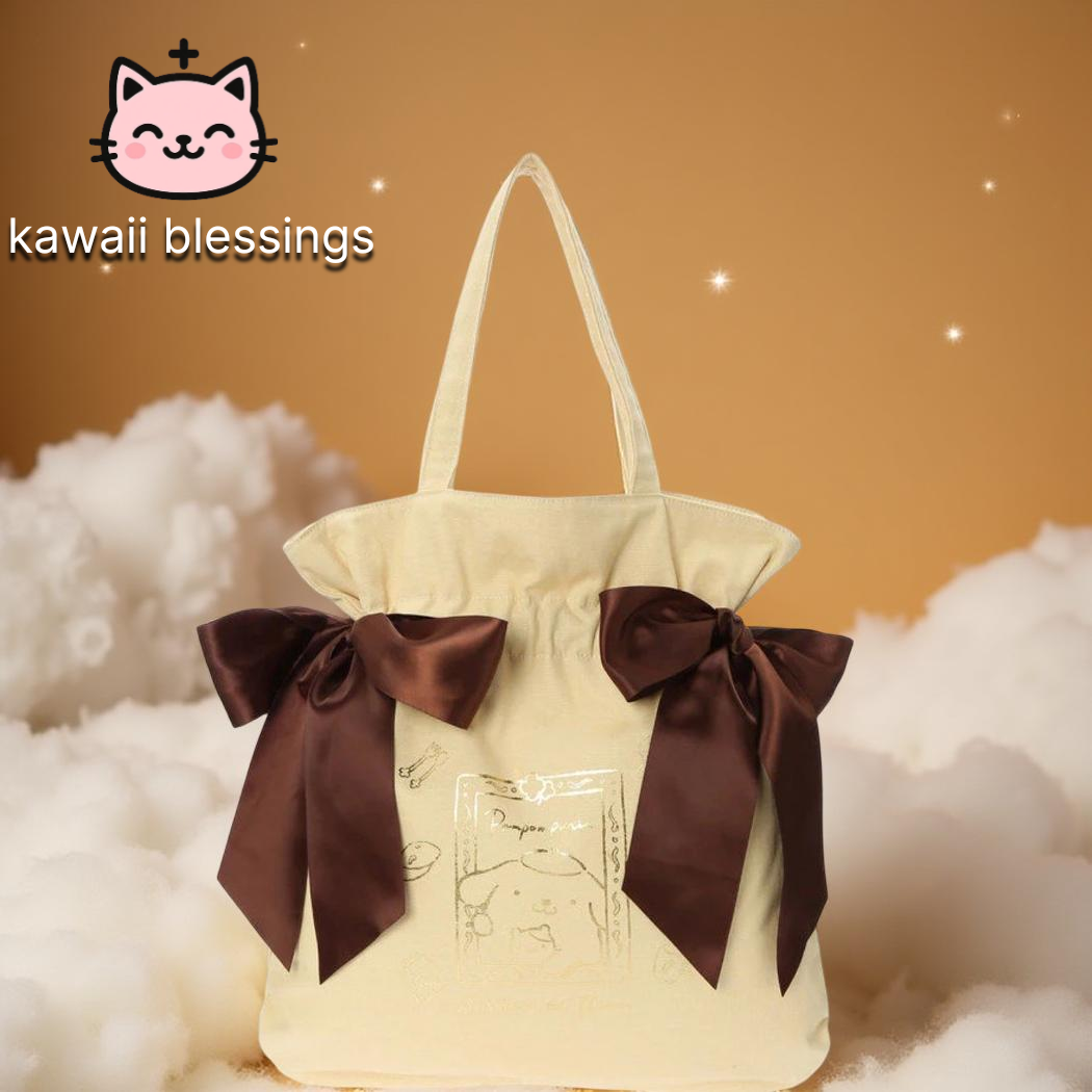 Maison de Fleur Sanrio Bag Pompompurin Ribbon Tote Bag (pre-order)