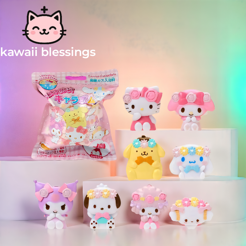 Sanrio Chara Bomb (carbon dioxide bathing charge) Ring Mascot Sanrio Characters ( 1 each ) Authentic only full refund if proven fake