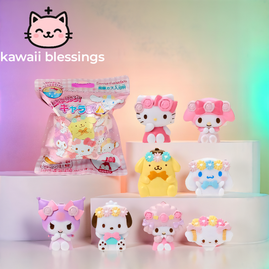 Sanrio Chara Bomb (carbon dioxide bathing charge) Ring Mascot Sanrio Characters ( 1 each ) Authentic only full refund if proven fake