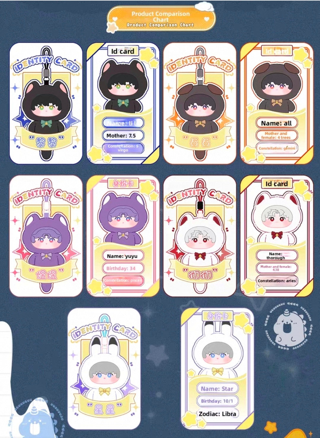 Love and Deepspace Blind Box Plush Pendant LADS