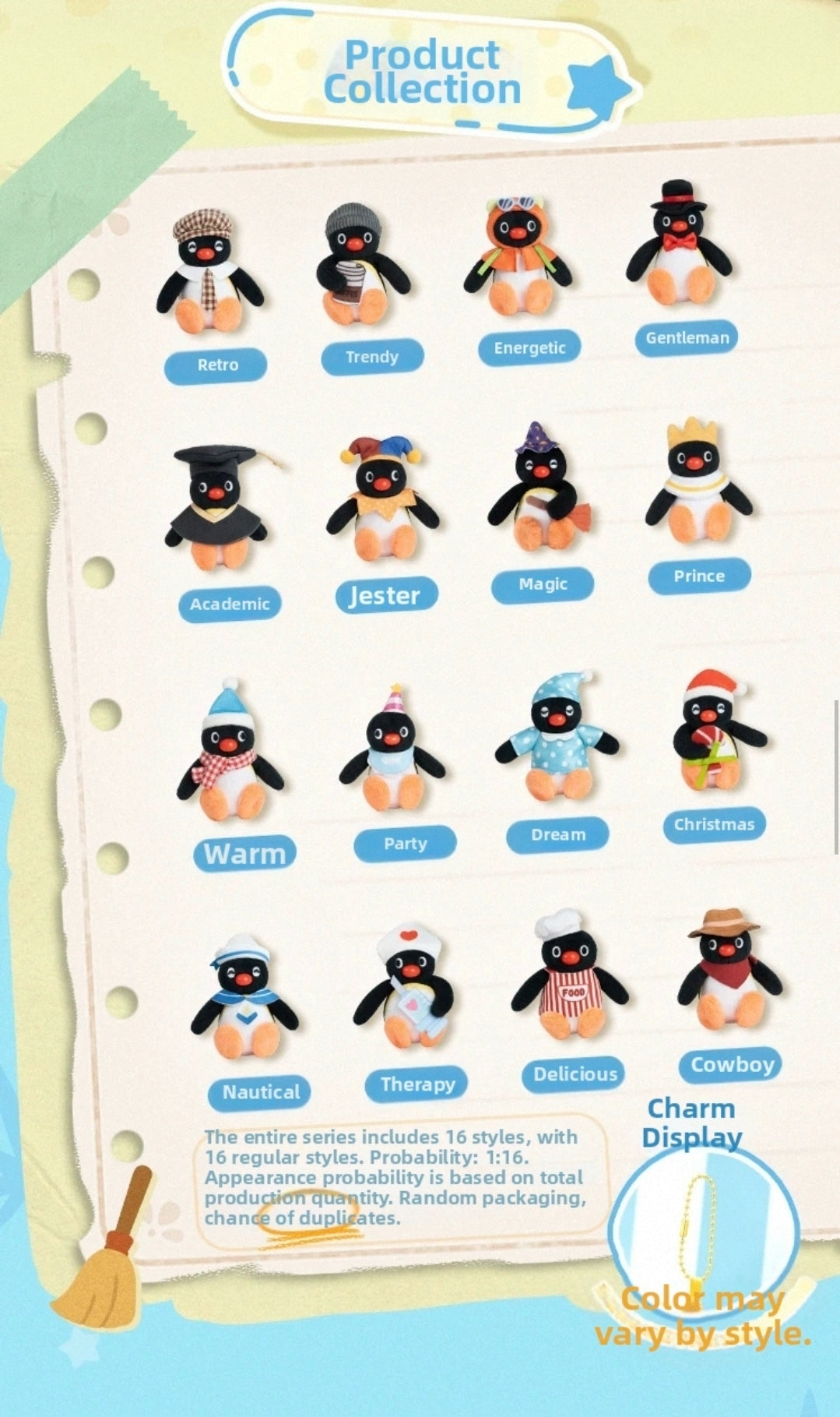 Pingu Gugu Adventure Series Plush Pendant Blind Bag