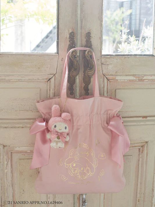 Maison de Fleur Sanrio Bag My Melody Ribbon Tote Bag (charm not included)