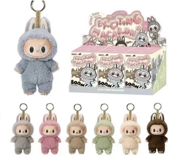 Blind Box POP MART Labubu The Monsters - EXCITING MACARON Vinyl Face ( 1 box ) Authentic only full refund if proven fake