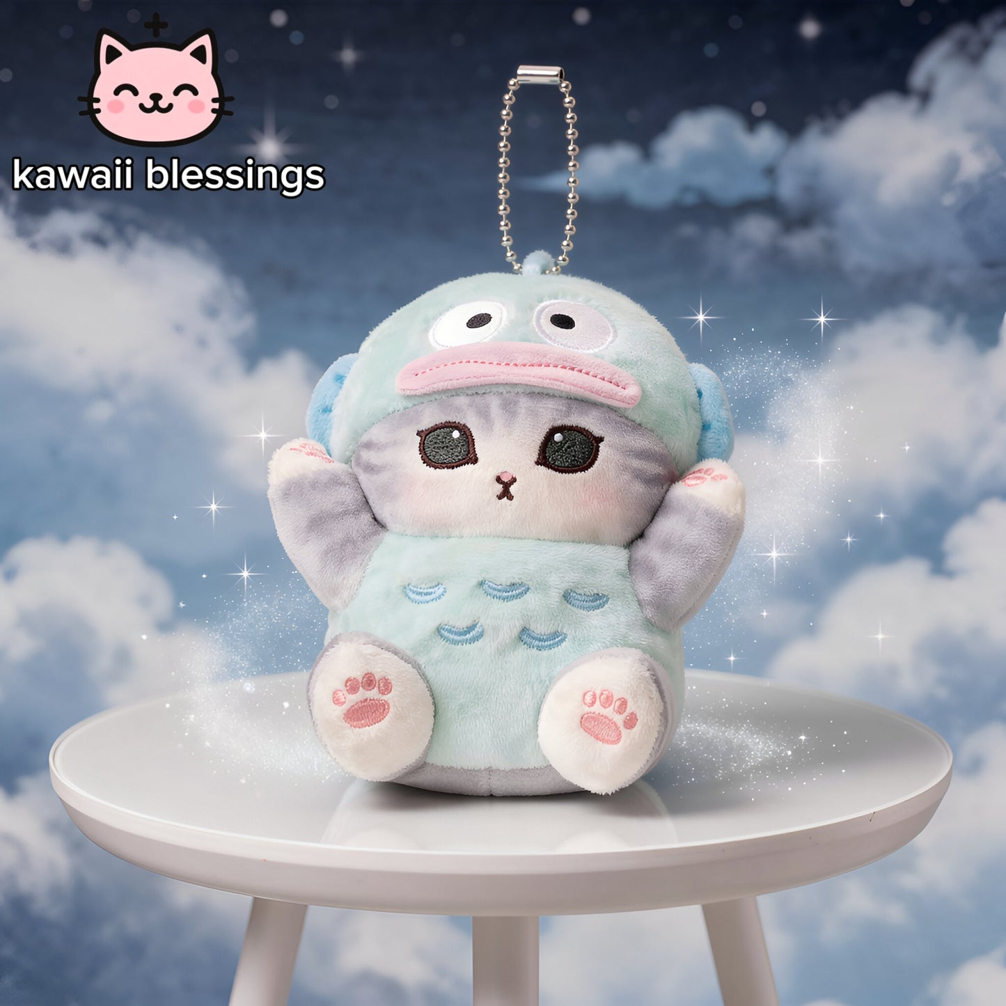 Mofusand x Sanrio Plush Keychain Mini mascot