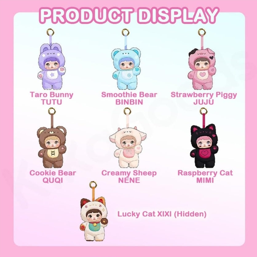 Nommi V1 (Loveliness Never Ends) Pendant Plushie (Blind Box) ( damaged packaging) Authentic only full refund if proven fake