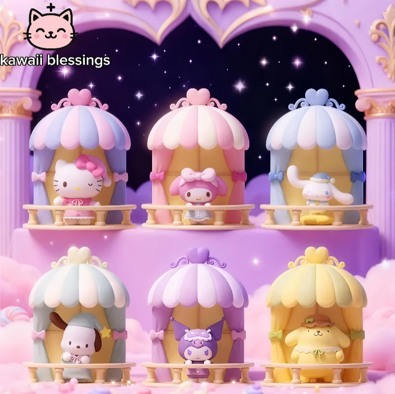 Sanrio Family Small Terrace Series Night Light Magnet Ornament