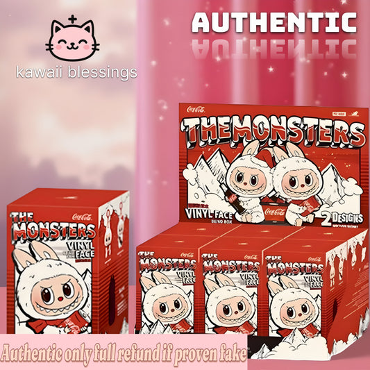 Blind Box POP MART Labubu The Monsters - Coca Cola Series Vinyl Face ( 1 box ) Authentic only full refund if proven fake