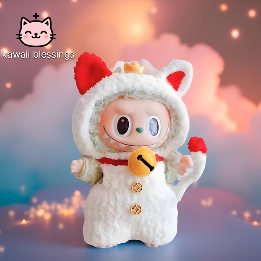 labubu outfits luckycat Maneki Neko (labubu not included)