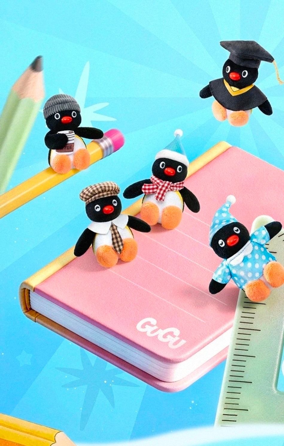 Pingu Gugu Adventure Series Plush Pendant Blind Bag