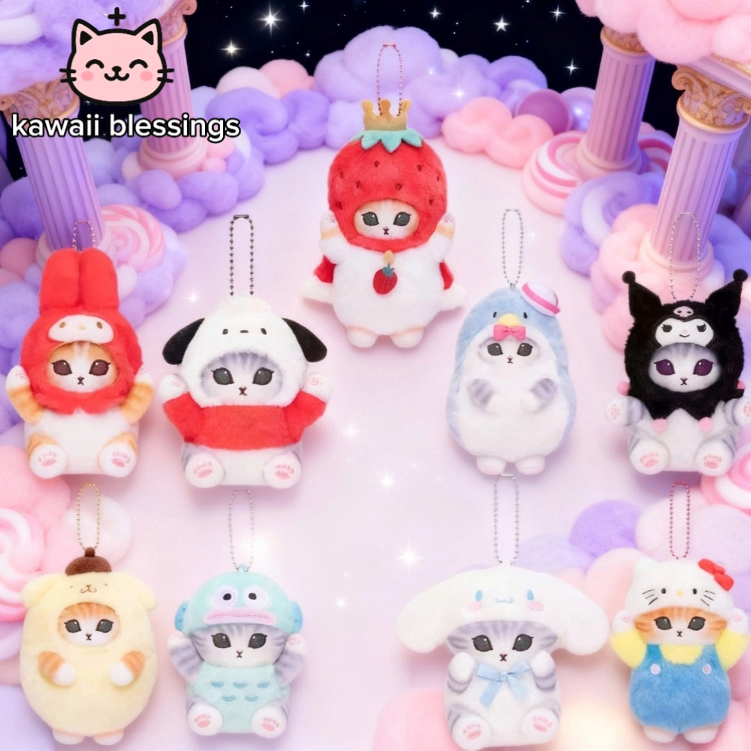 Mofusand x Sanrio Plush Keychain Mini mascot