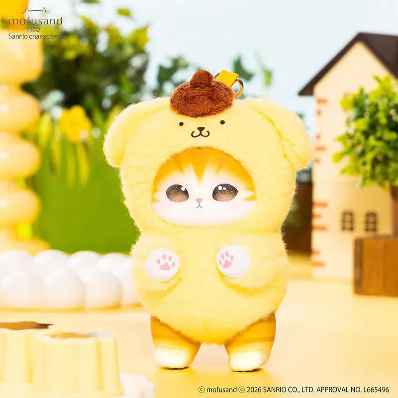 Mofusand X Sanrio Kiramekko Fluffy Kittens Vinyl Keychain ( 1 Blind Box) (PRE-ORDER)