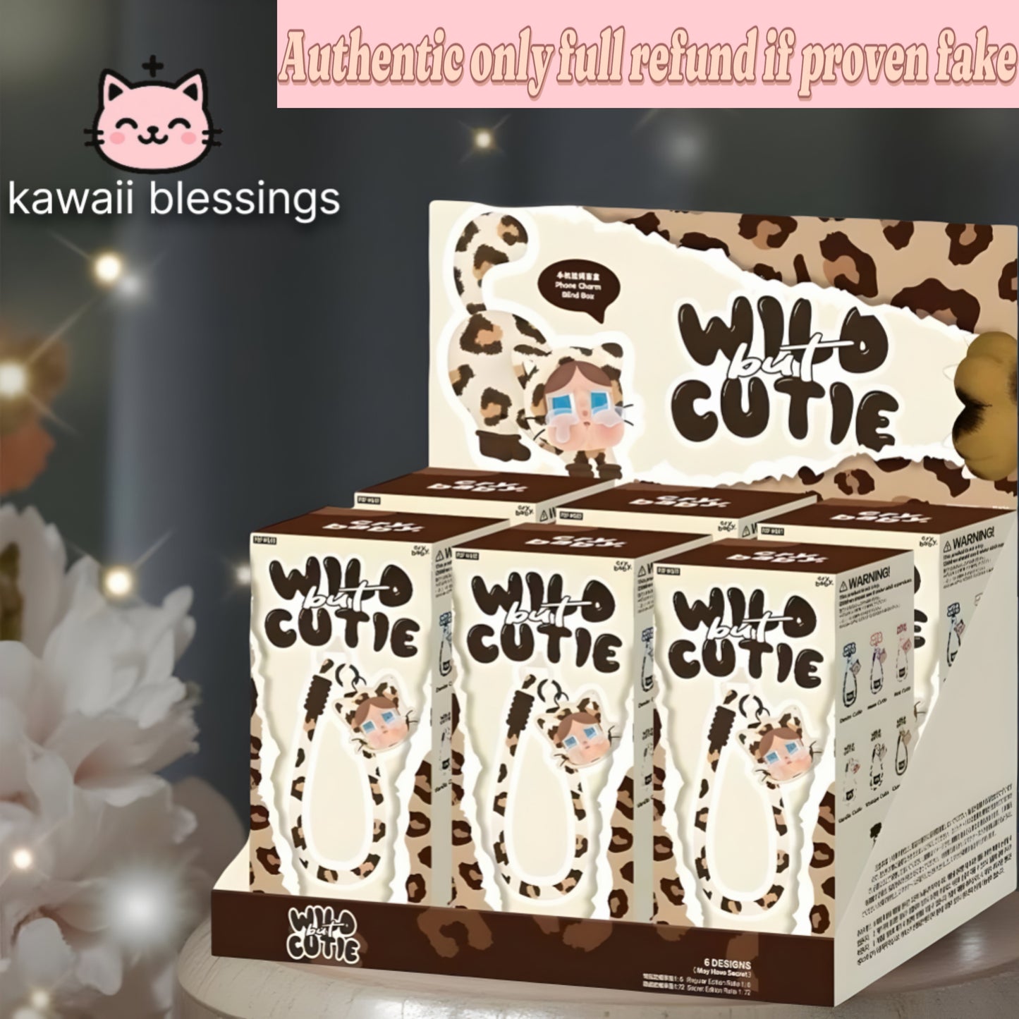 Crybaby wild but cutie (phone Charm) (1 box) Authentic only full refund if proven fake