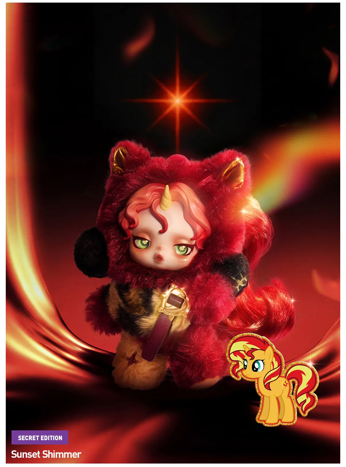 SKULLPANDA × My Little Pony Series Plush Doll Pendant 1 blind box