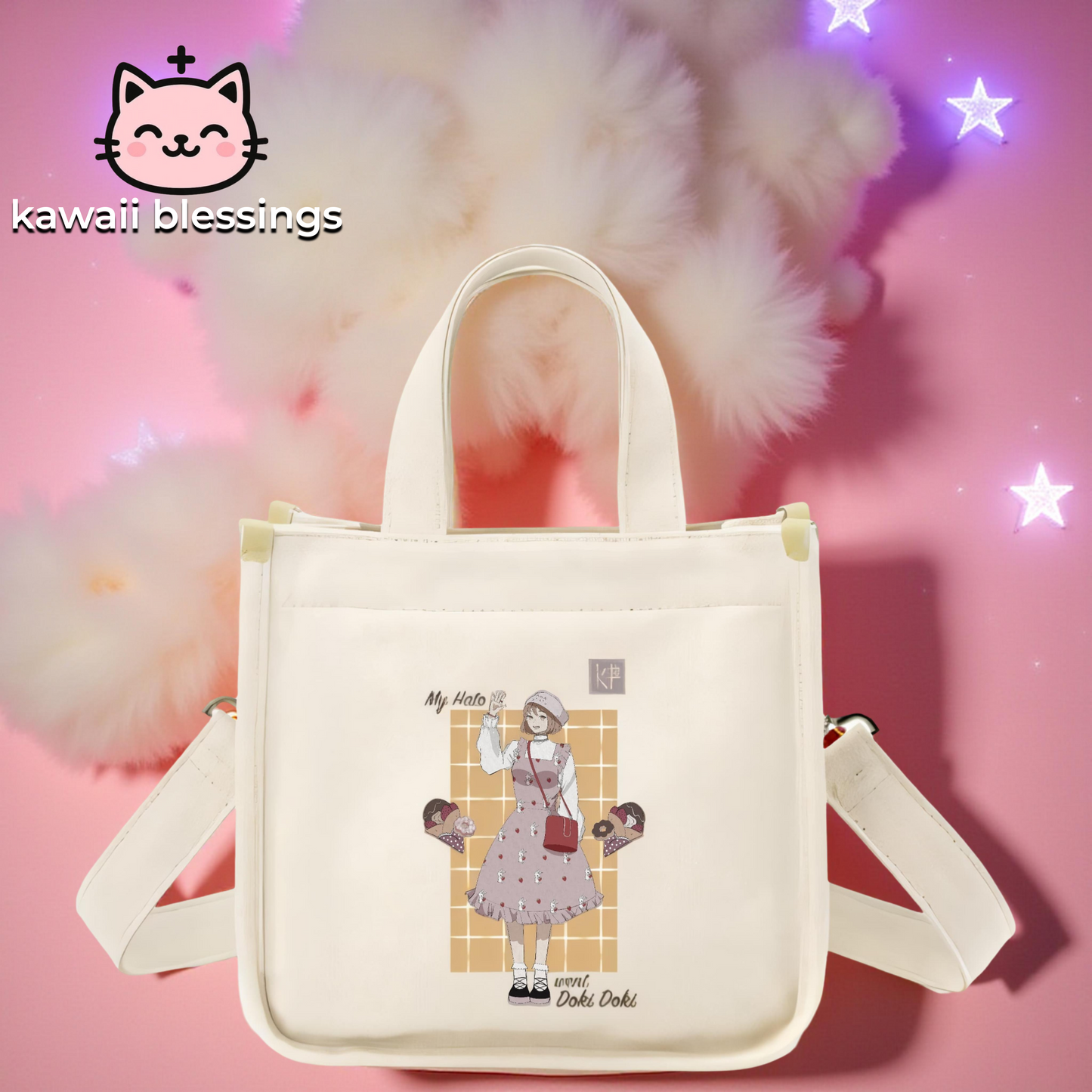 Bag "My hato went doki doki"
