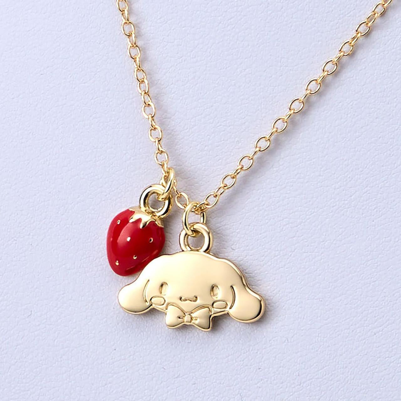 Sanrio Cinnamoroll Plush & Necklace (Shortcake) Accessory Case Gift